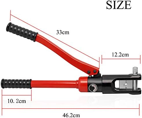 CGOLDENWALL 13T Hydraulische Crimpzange 16-300 mm² mit 11 Crimpformen für Kupfer/Aluminium Kabelschuhe