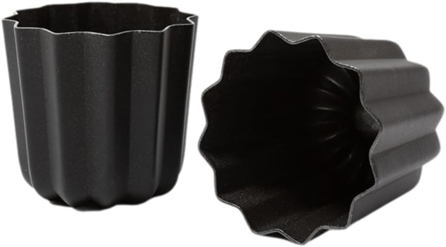 Pack of 6 Cannele Cake Molds Bakewares for Puddings and Mousses Kitchenwares