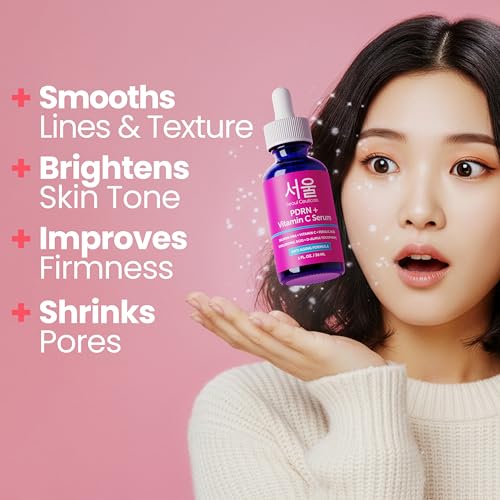 Image of SeoulCeuticals PDRN Serum Salmon DNA Vitamin C Serum - Korean Skincare Anti Aging PDNR Skin Repair Booster - K Beauty PDRM Skin Care for Face 1oz