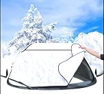 Fifth Gear® Car Windshield Cover, Heavy Duty Ultra Thick Protective Windscreen Cover - Snow Ice Frost Sun UV Dust Water Resistent - Pefect Fit for Cars SUVs All Years Summer/Winter