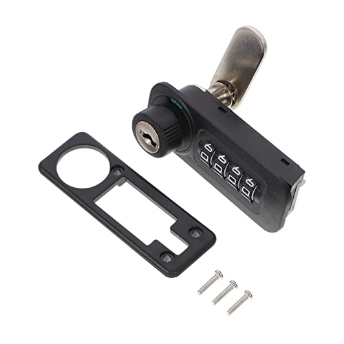 Angoily 2 Piezas 4 cerraduras de leva para muebles combinación de casillero candados para taquillas cerraduras para armarios cerradura de combinación cerradura de puerta de combinación