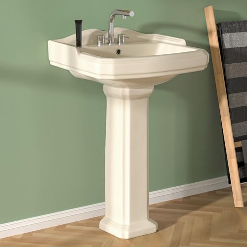 Miuara 23 Inch Bone Pedestal Sink