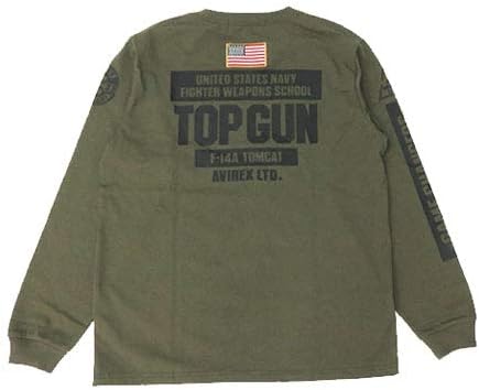 Amazon アビレックス Avirex 長袖 ロングスリーブ トップガン Tシャツ Top Gun T Shirt Tシャツ カットソー 通販