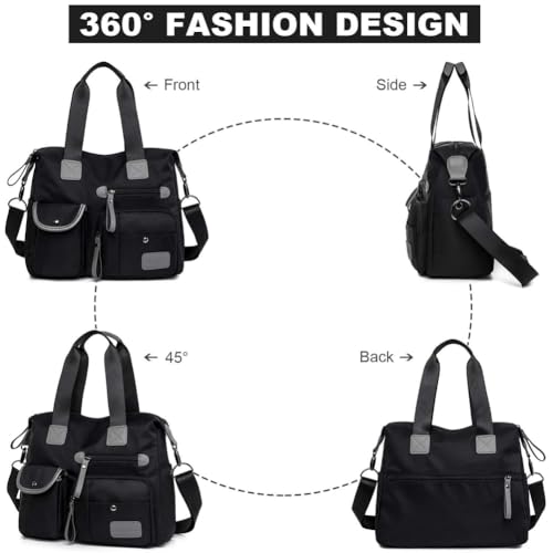 Bolso Tote para mujer con múltiples bolsillos y asas miniatura 2