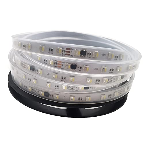 Tira LED RGBW 12V-24V TM1814 5m 60 LEDs/m IP67 miniatura 1