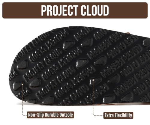 Image of Project Cloud 100% Genuine Leather Moccasin Style Clogs for Women - Memory Foam and Water Resistant Mules Slip On Non-Slip and Durable Clogs Casual Shoes for Women Footwear (Carline)