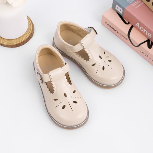 CENCIRILY Toddler Little Girls Flower Dress Shoes Mary Jane Ballet Flats Party School Bowknot Princess Wedding Shoes - Image 6