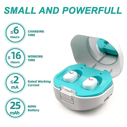 PUKEGM hearing aids Rechargeable noise reduction, noise-free in-ear digital hearing aid,Portable nano charging case 4 PUKEGM hearing aids Rechargeable noise reduction, noise-free in-ear digital hearing aid,Portable nano charging case - Image 5