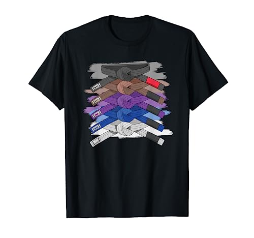 Brasileño Jiu-jitsu Belt rango colección BJJ Camiseta