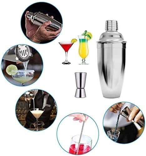 Miniatura 2 de Juego de coctelera de coctelera, kit de camarero Ocktail Shaker Sets de 25 onzas de acero inoxidable Kit de barman profesional de mezcla de Martini