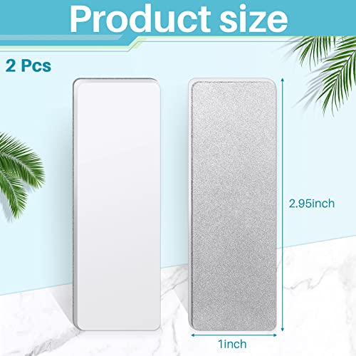 2 Pcs Mini Pocket Knife Sharpener Double Sided Diamond Sharpening Stone Whetstone Diamond Ceramic Sharpen Tools For Scissors Knives Outdoor Kitchen Sharpen Tools #TOP1