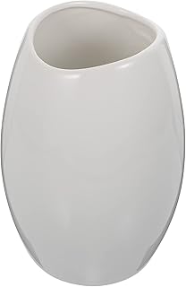 VOSAREA Ceramiczny Wazon Owalne Bud Wazon Bukiet Uchwyt Hydroponika Wazon Pojemnik Butelki Kubek Ołówek Pióro Stojak Wiadro Dla Domu Kwiat Dekoracji Wystrój Biały