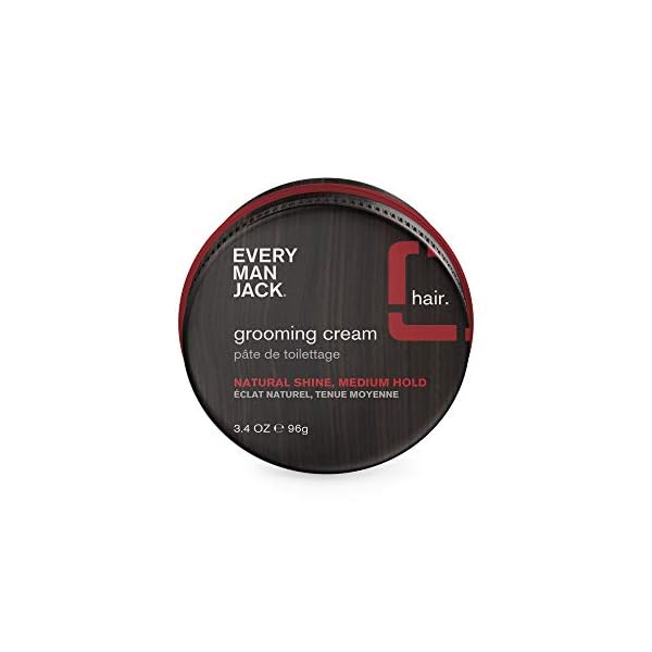 Every-Man-Jack-Hair-Styling-Grooming-Cream-Casual-Hold-For-Most-Hair-Lengths-Naturally-Derived-Cruelty-Free-Mens-Styling-Cream-34-ounce-1-Tin Every Man Jack Men's Hair Styling Grooming Cream | 3.4-ounce - Natural Shine Medium Hold | Naturally Derived, Parabens-free, Pthalate-free, Dye-free