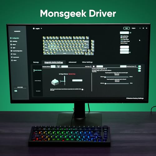 Image of MONSGEEK M1 V5 HE Rapid Trigger Gaming Keyboard Quick Release Aluminum Mechanical Keyboard, Black Transparent Astrolink Magnetic Switch