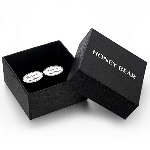 HONEY BEAR Mancuernillas ovaladas para camisa de hombre miniatura 3