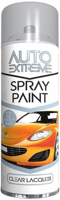 SuperGift.com 250ml All Purpose Aerosol Clear Lacquer Spray Paint Quick Drying Spray, Fast Dry and Excellent Coverage for Car, Van, Wheel, Metal, Plastic and More by Diva Gift