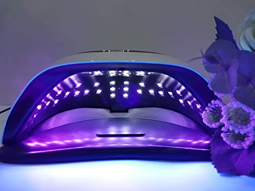 AYITOO 168 W nageldroger, uv-lamp, goudkleurig, led-uv-lamp voor gelnagels, professionele nagellak, nagellamp met 4… - Afbeelding 4