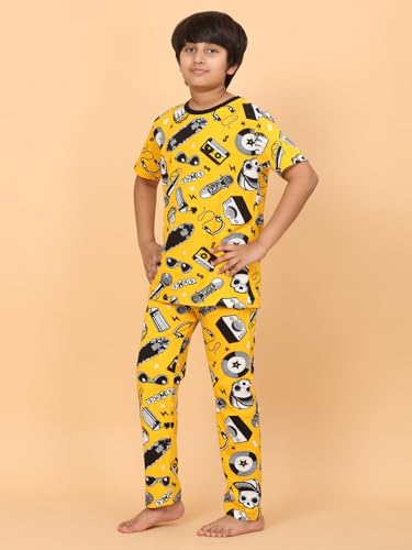Image of Ninos Dreams Boys Cotton Coord Set /Boys Night Suit /Boys Loungewear /Boys Night Dress