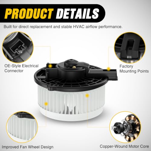 Image of Nilight HVAC Heater Blower Motor for Honda Accord Sedan 2003-2007