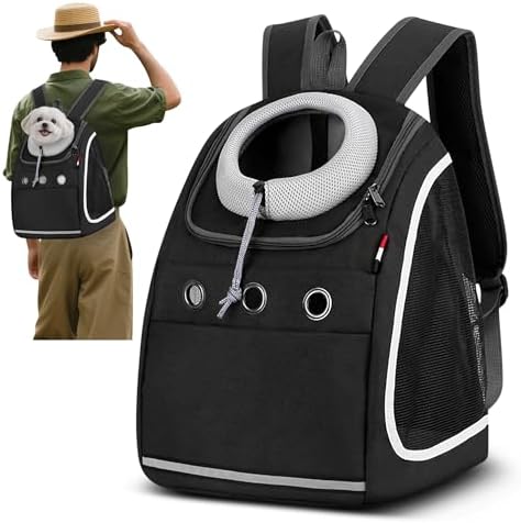ALLSOPETS Dog Backpack Portable Lightweight Pet Backpack Breathab...