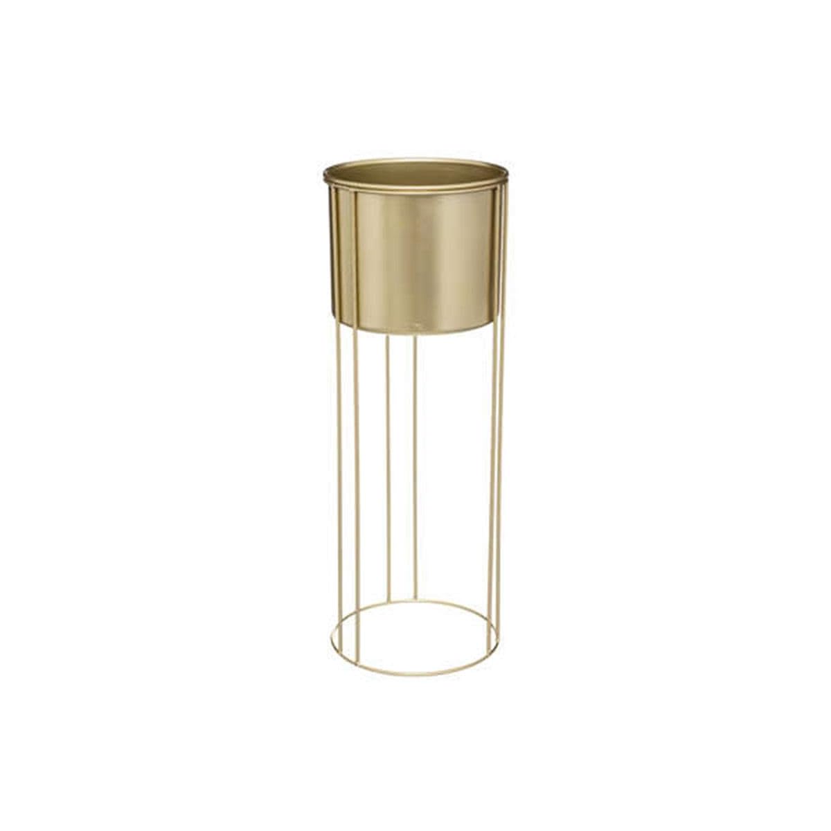Atmosphera Créateur d'intérieur - Lot de 2 Cache-Pots sur Pied Artif 58cm Or