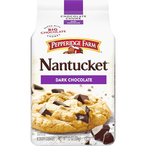 Pepperidge Farm, Nantucket, Crispy, Cookies, Dark Chocolate, 7.2oz., Bag, 20-count