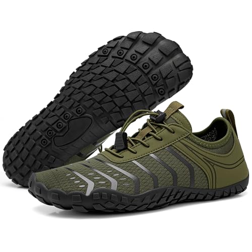 Image of EWUHA Barefoot Shoes Womens Mens Footwear for Walking Hiking with Wide Toe Box,Healthy & Non-Slip,Breathable Barefoot Vitality Water Shoes for Beach Pool Swim Outdoor (Unisex)