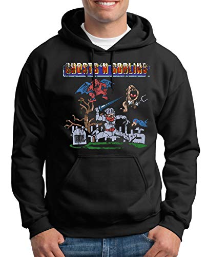 Tshirt-People Sudadera Con Capucha Para Hombre Con Bandera Vintage De España Negro M