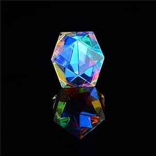 Holiday Gift 18mm Cubic Science Cube Optical Prisma Photography with Hexahedral Prism Home Decoration Prism Glass Color