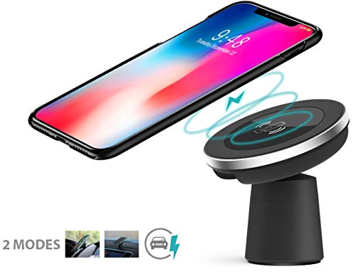 Magnetic 10W Wireless Car Charger, WYNK Car Mount Phone Holder Fast Charging Compatible