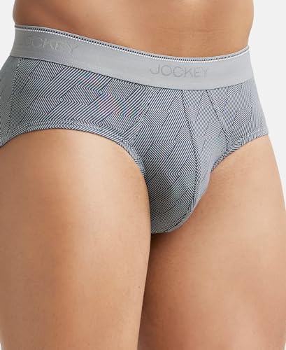 Image of Jockey EL09 Men's Super Combed Cotton Elastane Stretch Printed Trunk with Stay Fresh Properties (Colors & Prints May Vary)