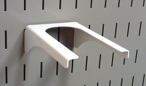 Wall Control Pegboard 2in Handle Pegboard Bracket Slotted Metal Pegboard Hook Pegboard and Slotted Tool Board – White