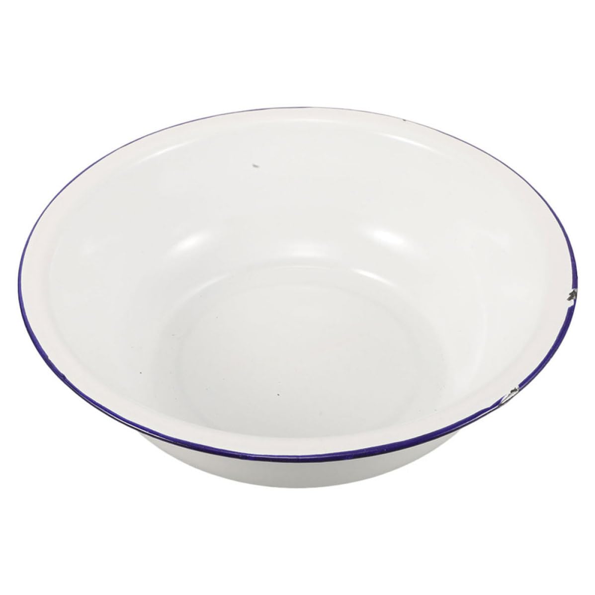 Bañera galvanizada de esmalte blanca retro vintage para cocina y aseo de 32cm