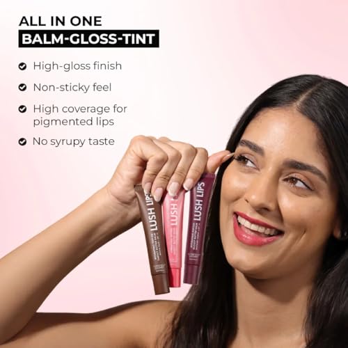 Image of Conscious Chemist Peptide Lip Balm SPF15 Gift Box (Pack of 3) - Mocha Muse, Raspberry Gummy & Pinky Promise | 24 Hr Hydration & Moisturizing Lip Balm for Dark & Pigmented Lips | Sun Protection | 15g