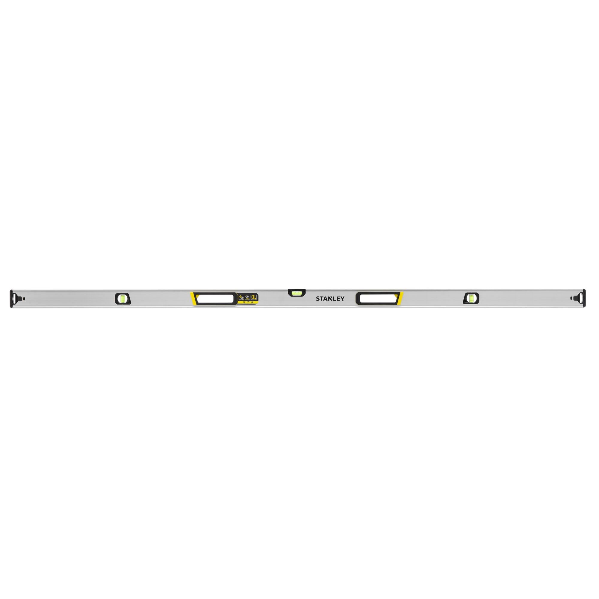 STANLEY FATMAX XTREME Hohlprofil-Wasserwaage (Länge: 180 cm, aus Aluminium, mit vergrößerten Block-Libellen, durchgängige Messkannte, stoßgedämpfte Gummi-Endkappen) FMHT43678-1