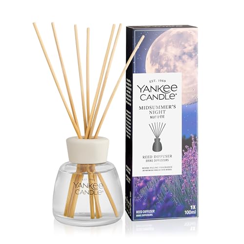 Yankee Candle Reed Diffuser | Midsummer Night | for Small to Medium Spaces | Up to 10 Weeks of Fragrance