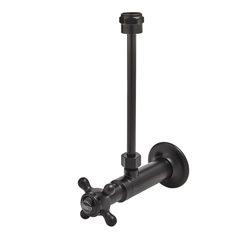 Milano Toilet Cistern Shut Off Valve - Black