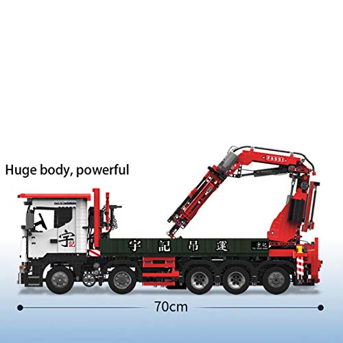Foxcm Technic RC Kran LKW, 3925 Stücke 2.4G Fernbedienung Große Kran Modell Bausteine mit Motor Kompatibel mit Lego… – Bild 3