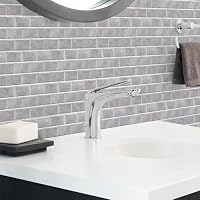 Decoroom Fliesenaufkleber Grau 24pcs/15x30cm Brick Fliesenfolie – Ansicht 6