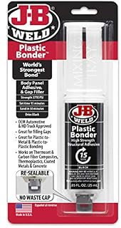 J-B Weld 50139 Plastic Bonder Body Panel Adhesive and Gap Filler Syringe