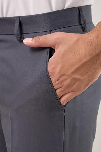Image of VX9 Men's Formal Trousers, Smart Office & Business Wear, Classic Fit