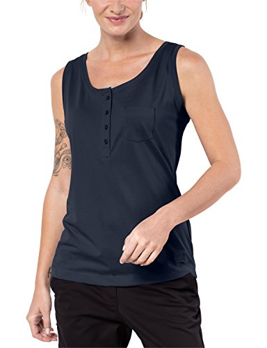 Jack Wolfskin Women's Essential Top Sleeveless T-Shirt, Large, Midnight Blue