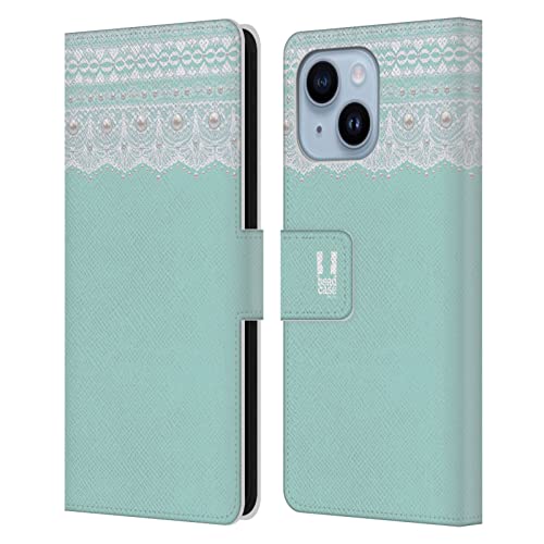 Housse cuir iPhone 14 Plus Head Case Designs avec fermeture magnétique pastel