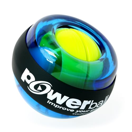 DFX Powerball Sports Pro Beginner-Friendly Gyroscopic Hand & Wrist Trainer for Grip Strength Forearm Exercise and Rehabilitation Up to 35 lbs Resistance Includes Starter Cord