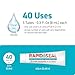 Rapid-Seal Wound Gel (5 Tubes) | Stops Bleeding in Seconds, Ideal for Cuts, Scrapes and Razor Nicks for Emergency First Aid Supplies