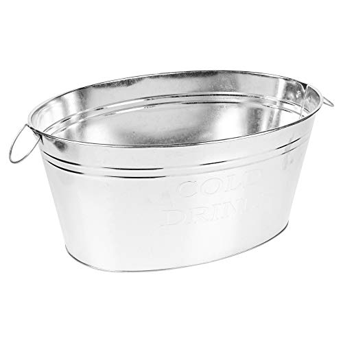 Wine Champagne Beer Cocktail Drinks Ice Cooler Cold Metal Bucket Bar Tub Party - Image 3