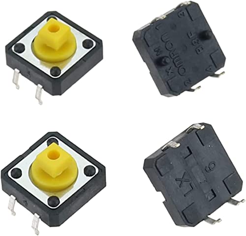 Mini bouton-poussoir tactile jaune pour réparer la télécommande de la maison