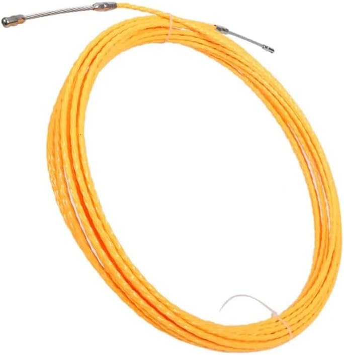 フィッシュテープケーブルプーラー、 ファイバーグラスケーブルフィッシュテーププーラー 3mm イエロー 10M-50M 通信電線管用