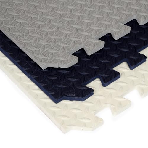 Image of EASYHOME Interlocking Mat - 12mm Thick | 60x60cm 9 Tiles (36 Sq Ft Area) for Kids | Soft & Protective Puzzle Mat for Baby Crawling, Playroom & Exercise