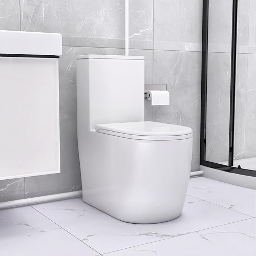 Inodoro Macerador One Piece de Doble Descarga con Bomba Silenciosa de 450W para Sótano, 4 Entradas de Agua para Baño, Cocina y Sótano, Alta Capacidad de Descarga. Incluye 2 piezas. miniatura 3